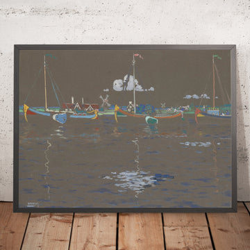 A framed image of 