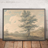 Landscape with Trees and Figures by Turner, 1796