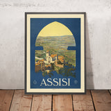 Assisi Reiseplakat: von Vittorio Grassi, 1920 