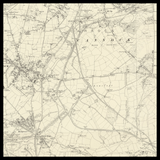 Mapa antiguo personalizado de Cannock 
