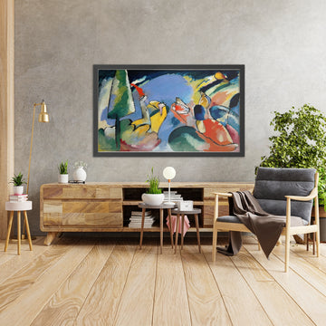 A framed image of 