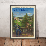 Affiche de voyage Vittel Water : Chemins de Fer de l’Est par Clément-Henri Quinton 