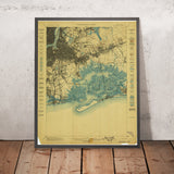 Old Map of SoHo, New York by USGS, 1898 – Brooklyn, Manhattan & East River