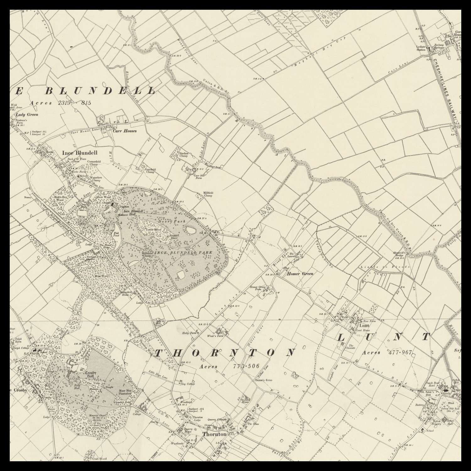 Bootle Strand Map Personalised Old Map of Bootle – The Unique Maps Co.