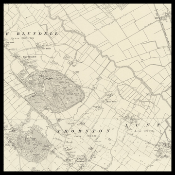 Eine alte Ordnance-Survey-Karte von Bootle
