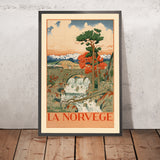 Norway Travel Poster: La Norvège by Arent Lauritz Christensen