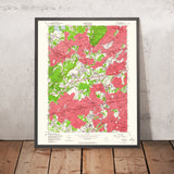 Old Map of Summit, New Jersey by USGS, 1955 – Westfield, Watchung Reservation & Rahway River