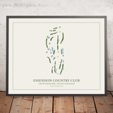 Essendon Country Club Nuovo Percorso: Mappa Moderna del Campo da Golf 