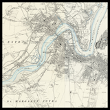 Mappa antica personalizzata di Chatham 