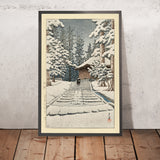 Konjiki Hall in Hiraizumi von Hasui Kawase 1935 