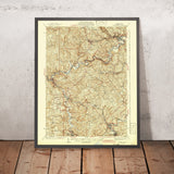 Old Map of Bethlehem, Pennsylvania, 1942 by USGS – Lehigh River & Bethlehem Steel
