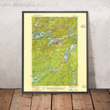 Old Map of Ely, Minnesota by USGS, 1939 – Burntside Lake, Shagawa Lake & Fall Lake