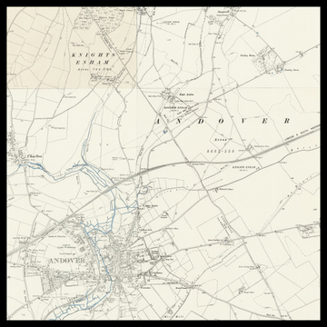 An old Ordnance Survey map of Andover