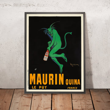 A framed image of Maurin Quina Vintage Aperitif Poster by Leonetto Cappiello, 1906