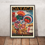 Oaxaca, Mexico Travel Poster by Miguel Covarrubias, 1947