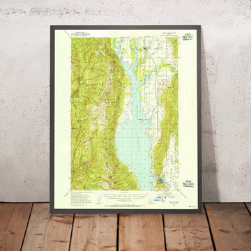 Old Map of Donnelly, Idaho by USGS, 1954 – Cascade, Payette Lake & Cascade Reservoir