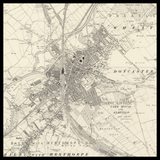 Mappa Antica Personalizzata di Doncaster 