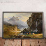 Indians Spear Fishing by Albert Bierstadt, 1862