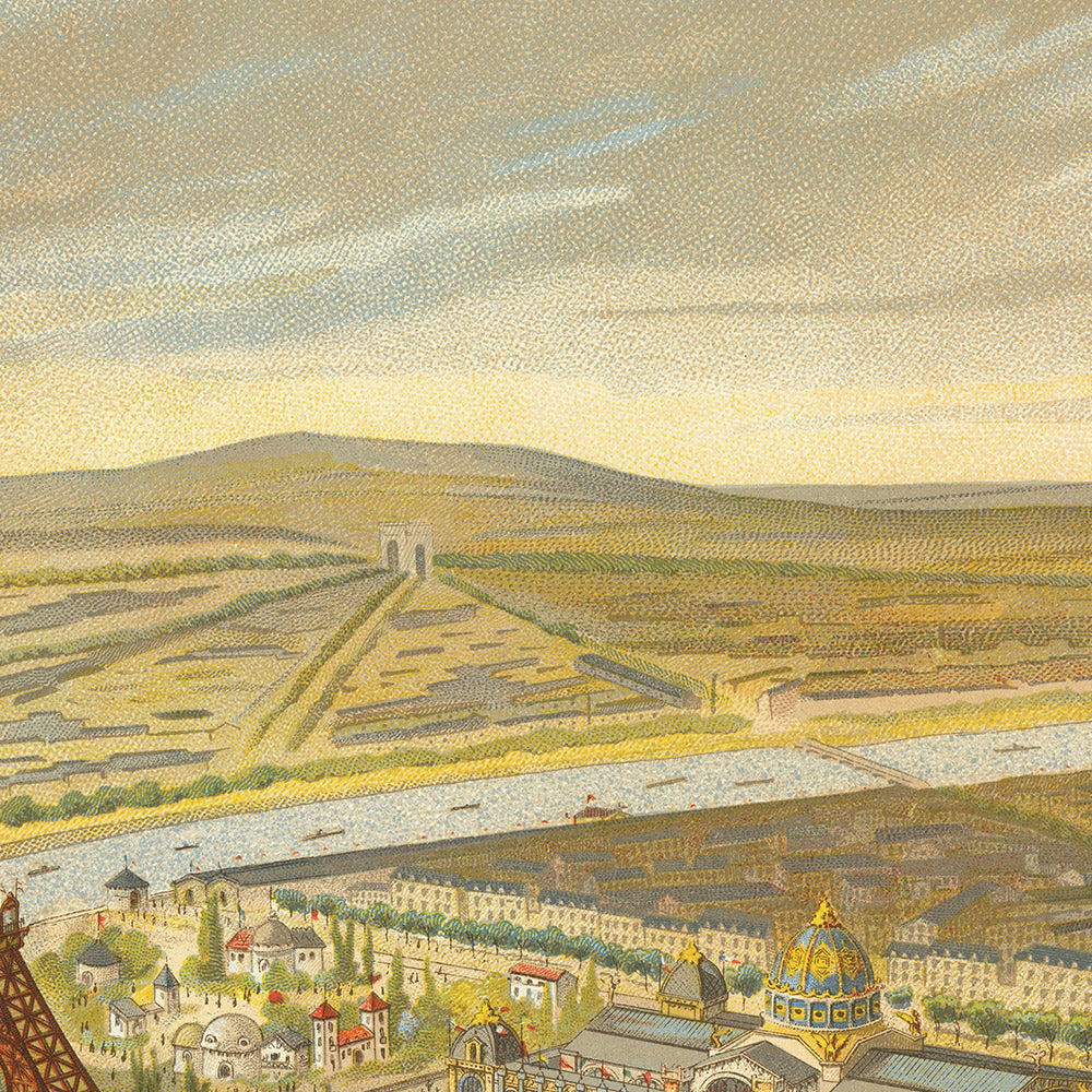 First View of the Eiffel Tower at the Exposition Universelle de Paris, 1889