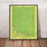 Old Map of Lewes, Delaware by USGS, 1918 – Cape Henlopen, Delaware Bay & Rehoboth Bay