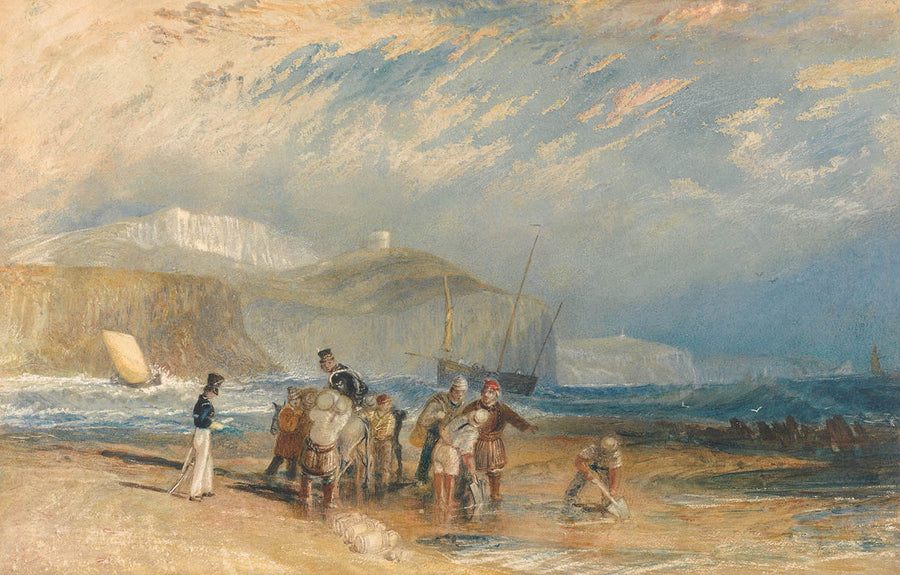 Folkestone Harbour et Coast par Turner, 1829 
