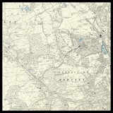 Mapa antiguo personalizado de Muswell Hill 