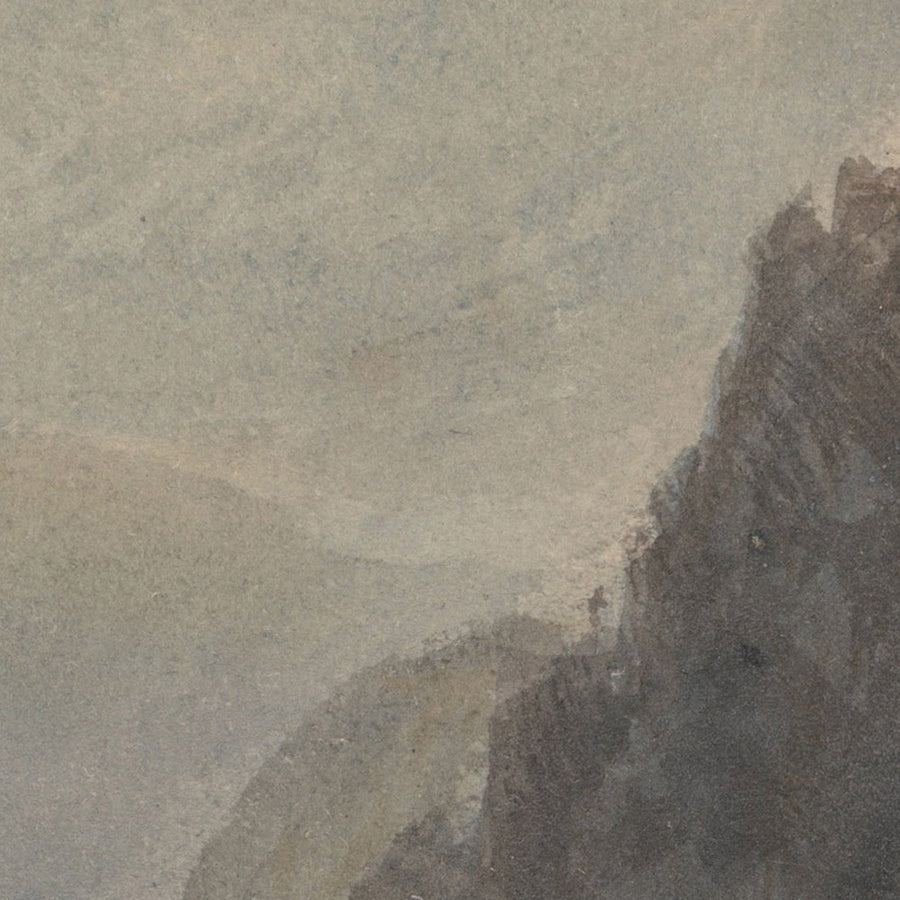 Rheinfels che guarda Katz e Gourhausen di Turner, 1817 