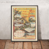 Reiseposter Pyrenäen & Biskaya: Chemins de fer de Paris à Orléans von Eugène Bourgeois, 1890 