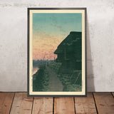 Sunset at Morigaseki by Hasui Kawase, 1935