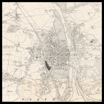 An old Ordnance Survey map of Perth