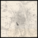 Carte ancienne personnalisée de Perth 