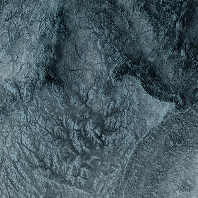 Wisconsin Topographic 3D Relief Map