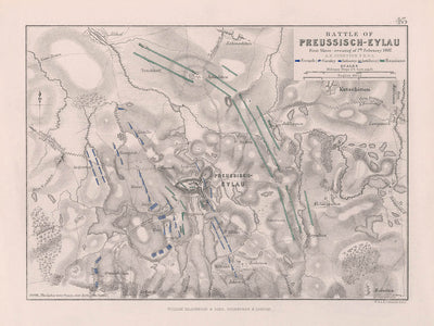 Battle of Preussisch-Eylau: First Evening, 7 February 1807, by AK Johnston