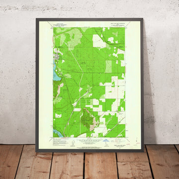 Old Map of Spirit Lake, Idaho by USGS, 1961 – Coeur d&