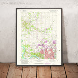 Old Map of Cedar Rapids, Iowa by USGS, 1967 – Marion, Hiawatha & Cedar River