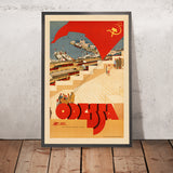 Odessa Travel Poster: Soviet Era, Art Deco Style