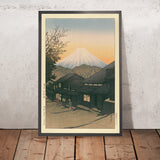 Mt. Fuji from Yuimachi at Suruga by Hasui Kawase, 1935