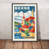 Affiche de voyage Berne : Berne, Suisse par H. Schär 