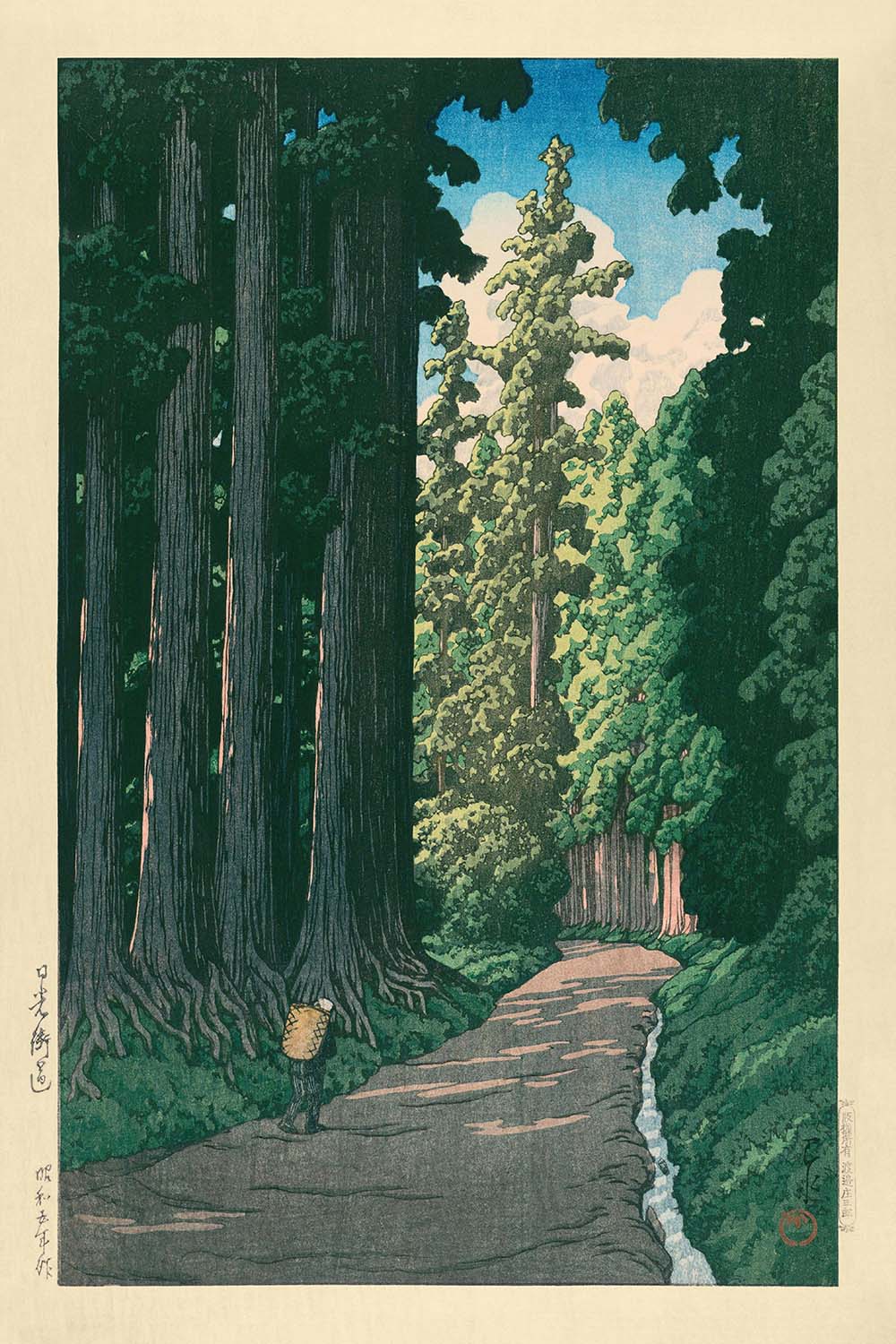 La Route vers Nikko par Hasui Kawase, 1935 
