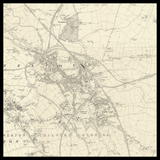 Carte ancienne personnalisée de Nuneaton 