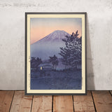 Lake Yamanaka Sunset with Mt. Fuji by Hasui Kawase, 1935