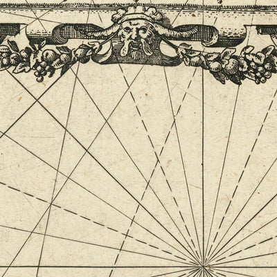 Alte Kanarische Seekarte von Blaeu, 1608: Lanzarote, Teneriffa, Gran Canaria