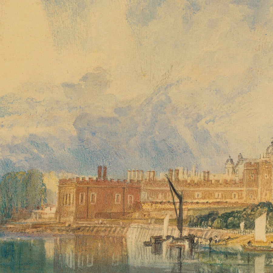 Le Palais de Hampton Court par Turner, 1827 