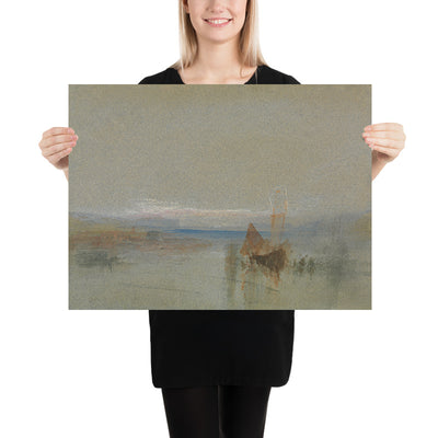 Fischboote, die 1800 von Turner vor Le Havre stillgelegt wurden 