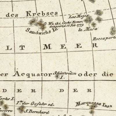 Old Map of the Pacific Rim by Walch, 1817: Australia, Early Coastlines, European Exploration