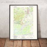 Map of Palmer, Alaska by USGS, 1992 – Wasilla, Matanuska River & Knik Glacier
