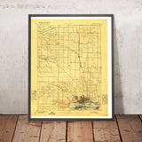 Old Map of Davenport, Iowa by USGS, 1894 – Rock Island, Mississippi River & Arsenal Island