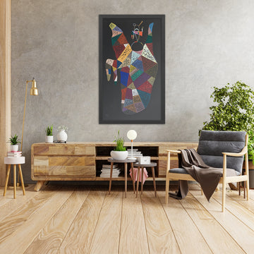 A framed image of 