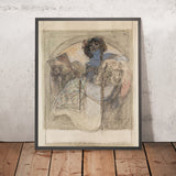 Seated Woman – Study for a Poster by Alphonse Mucha, 1897