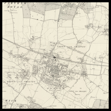 An old Ordnance Survey map of Slough